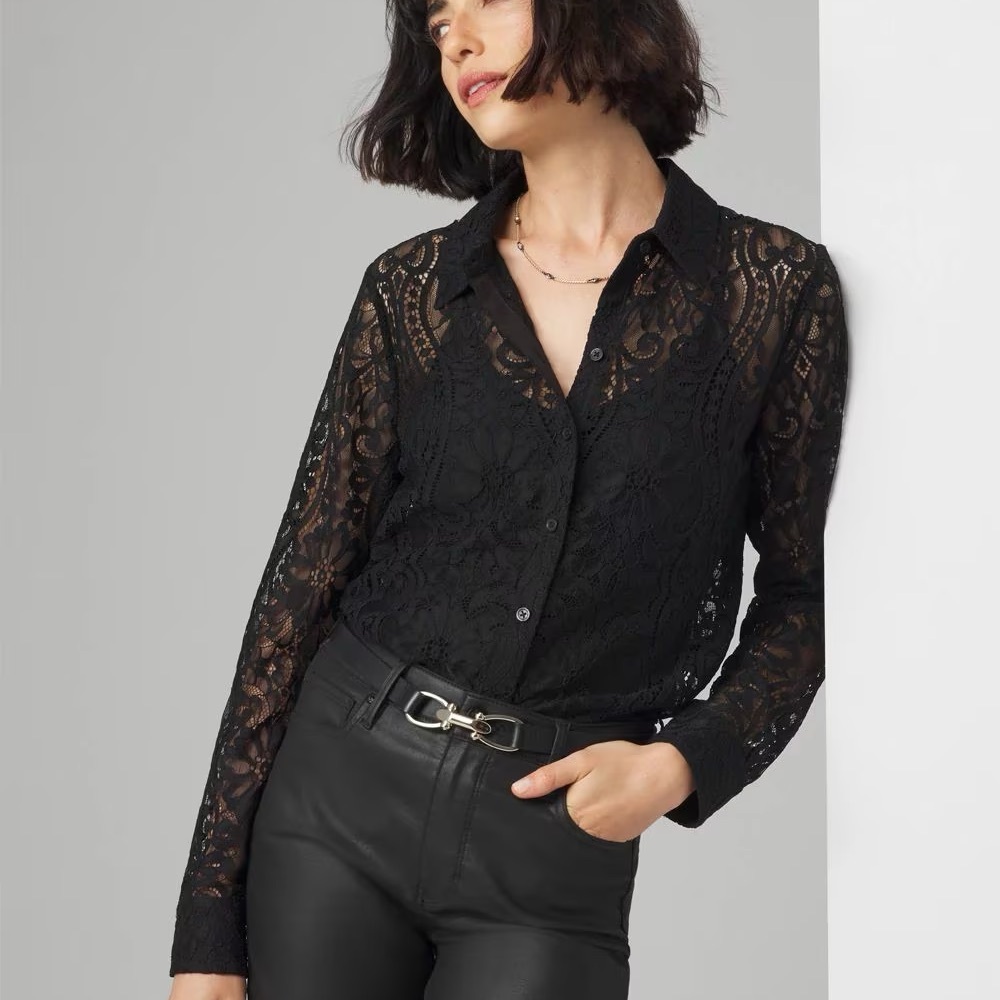 Long Sleeve Lace Shirt